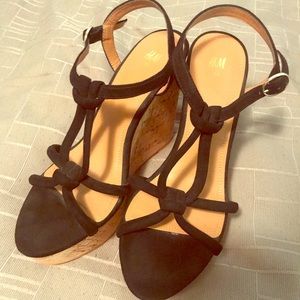Strappy wedge heels